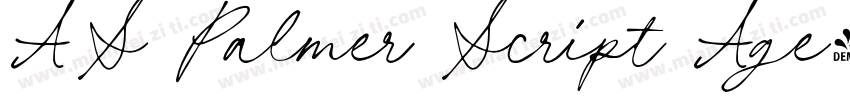AS Palmer Script Age字体转换